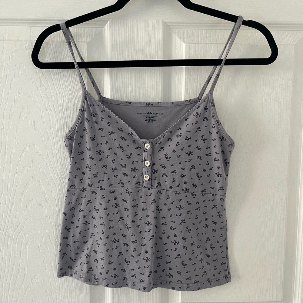 Blue Brandy Floral Tank